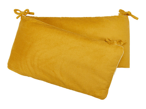 Bettumrandung Nestchen Cord Breitcord Gelb Mustard