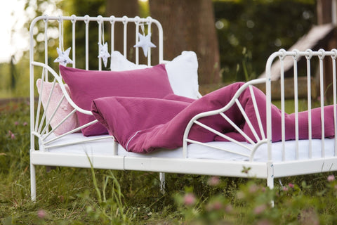 Bettwäscheset musselin uni – purpur, Primäransicht