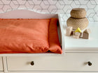 Wickelauflage Breitcord – Orange Reinorange, Wickelplatz