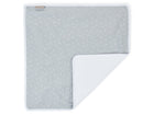 Wickelunterlage Musselin – Grau Pusteblumen, Vorderseite