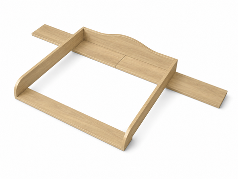 Wickelaufsatz für ANKARUDDEN-Kommode mit 6 Schubladen und 2 inneren Schubladen – Eichennachbildung – Wickelfläche 78 × 78 cm