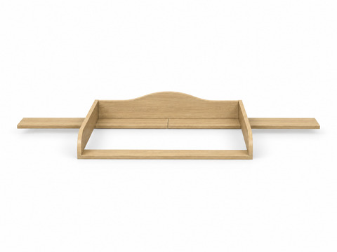 Wickelaufsatz für ANKARUDDEN-Kommode mit 6 Schubladen und 2 inneren Schubladen – Eichennachbildung – Wickelfläche 78 × 78 cm