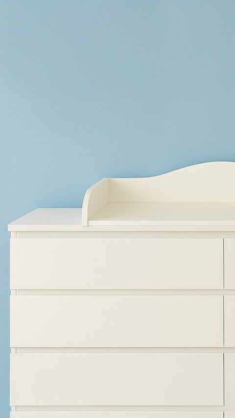 Neu im Sortiment! Wickelaufsatz weiß für 160 cm breite MALM Kommode mit Blende