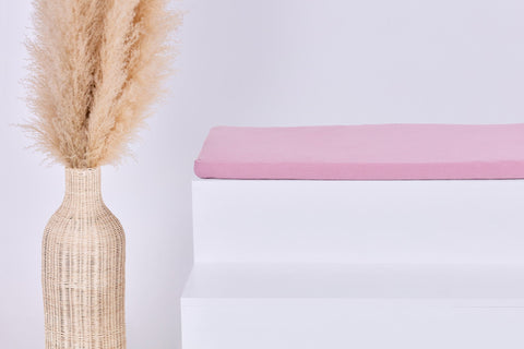 Sitzauflage für Ikea TROFAST Musselin rosa