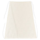 Der KraftKids "Sonnensegel graue unregelmäßige Punkte auf Weiß" besteht aus einem weißen, atmungsaktiven Stoff mit kleinen grauen unregelmäßigen Punkten, der flach mit weißen, nach außen verlaufenden Taillen- und Halsbändern gezeigt wird.