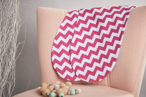 Stillkissenbezug Chevron magenta