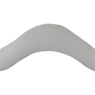 Das KraftKids qualitäts Stillkissen Waffel Piqué grau ist ein graues, V-förmiges ergonomisches Kissen mit strukturierter Oberfläche, ideal zur Unterstützung von Nacken, Rücken oder Schwangerschaft.